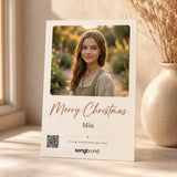 Christmas gift for teen girls — custom song lyric card — Songbond