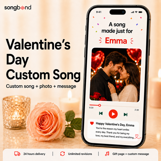 Valentine’s Day Custom Song Gift for Your Loved One