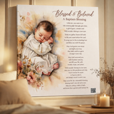 Personalized Baptism Gift for a Baby Boy — Custom Song Keepsake