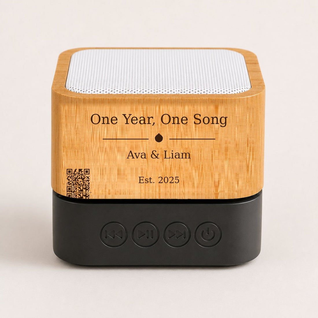One Year, One Song custom song soundbox - Ava and Liam anniversary gift