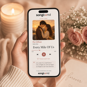 anniversary gift for boyfriend — custom song digital: app player, For Ethan dedication, lyric lines — Songbond