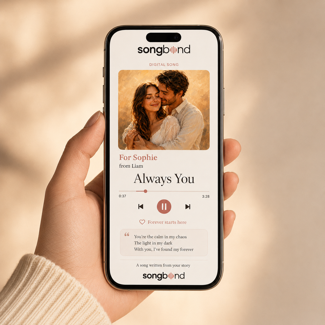 Anniversary Gift for Her custom digital song preview