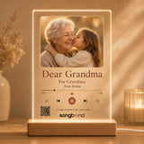 Personalized Birthday Gift for Grandma — LED Acrylic Plaque
