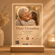 Personalized Birthday Gift for Grandma — LED Acrylic Plaque