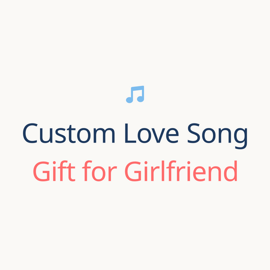 Printed lyrics card with QR for a custom Love song gift for Girlfriend from Anyone – Songbond
