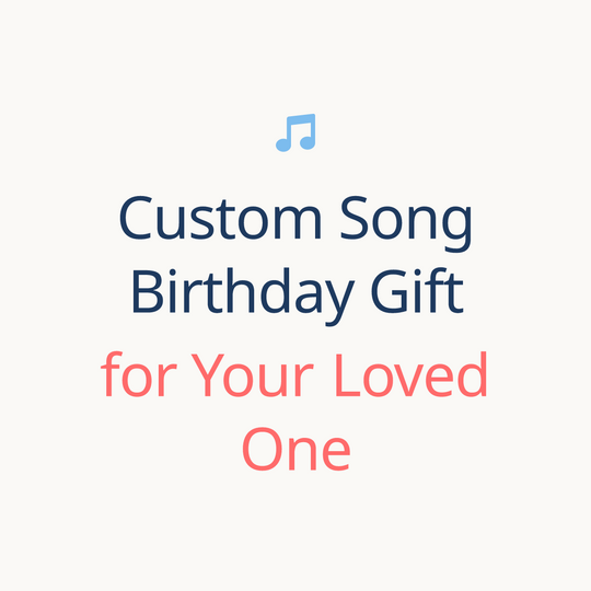 Printed lyrics card with QR for a custom Birthday song gift for Anyone from Anyone – Songbond