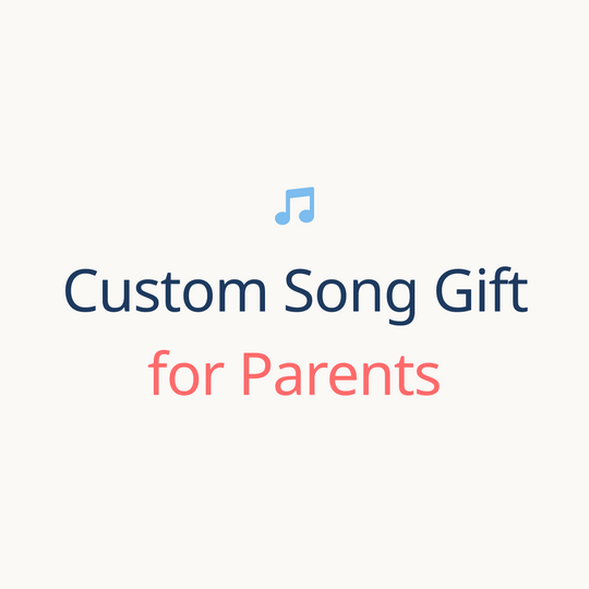 Printed lyrics card with QR for a custom Not Specified song gift for Parents from Anyone – Songbond