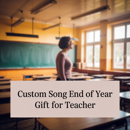 Custom Song End of Year Gift for Teacher from Student