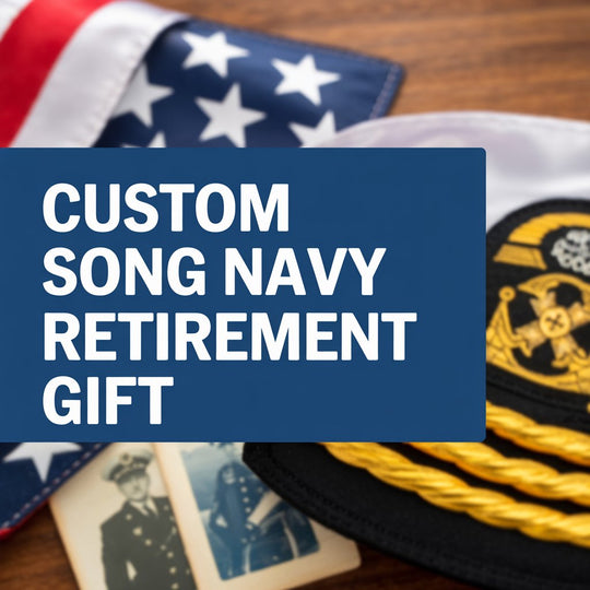 Custom Song Navy Retirement Gift
