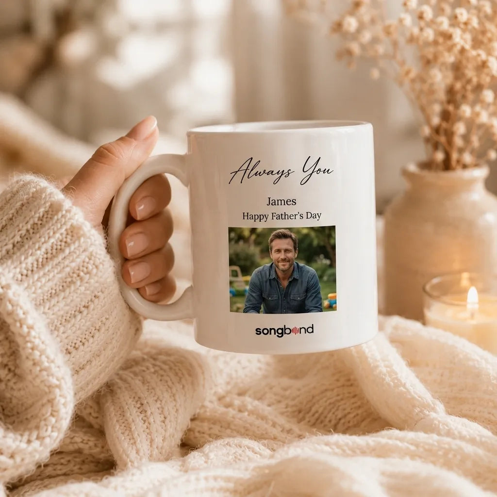 Father's Day gift for Dad — custom song mug — Songbond
