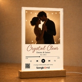 15 year anniversary gift — custom song LED acrylic plaque — Songbond