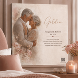 50th anniversary gift — custom song canvas — Songbond