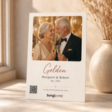 50th anniversary gift — custom song card — Songbond