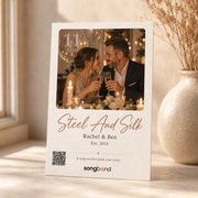 11th steel anniversary gift — custom song card — Songbond
