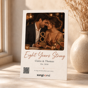 8th anniversary gift — custom song card — Songbond