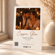 7th copper anniversary gift — custom song card — Songbond
