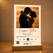 7th copper anniversary gift — custom song plaque — Songbond