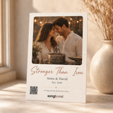 6th anniversary gift — custom song card — Songbond