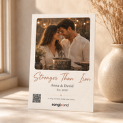 6th anniversary gift — custom song card — Songbond