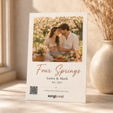 4th anniversary gift — custom song card — Songbond