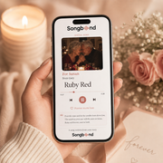 40th anniversary gift — personalized custom song digital player: couple photo, For Susan, lyric quotes — Songbond