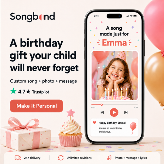 Custom Birthday Song for Kids — Personalized with Their Name & Story