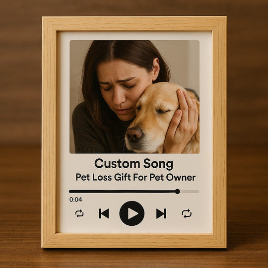 Custom Song Pet Loss Gift for Pet Owner