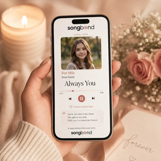 Christmas gift for teen girls — custom song digital download — Songbond