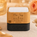 Custom song Soundbox — engraved wooden Bluetooth speaker