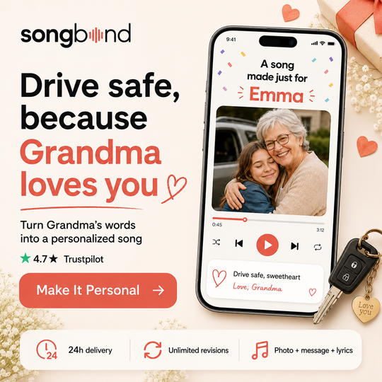 Drive Safe Song — Personalized Gift for Grandkids and Kids