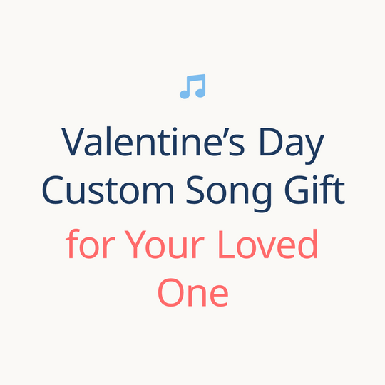 Printed lyrics card with QR for a custom Valentine’s Day song gift for Anyone from Anyone – Songbond